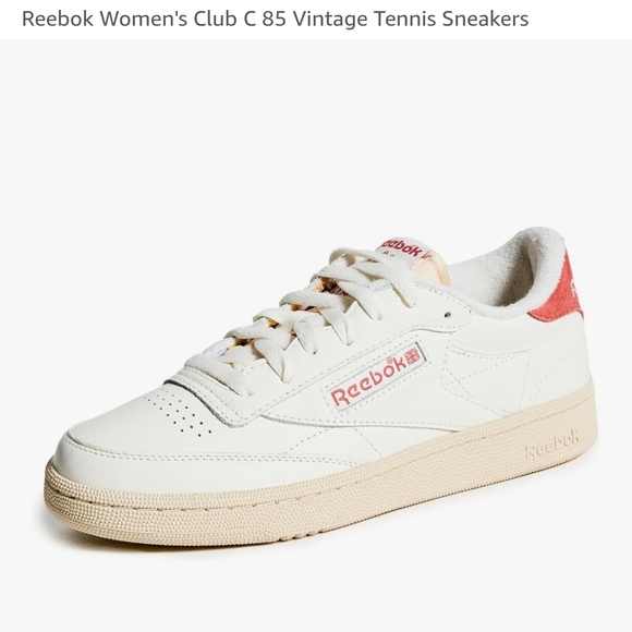 Reebok Women's Sneakers - Cream and Pink - Picture 1 of 4